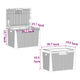 Reina Outdoor Storage Box | Cushion Seat | Dark Gray Polypropylene BM326455