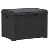 Reina Outdoor Storage Box | Cushion Seat | Dark Gray Polypropylene