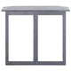 Outdoor Folding Balcony Table | Rectangular 35’’ | Gray Acacia Wood BM326459
