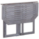 Outdoor Folding Balcony Table | Rectangular 35’’ | Gray Acacia Wood BM326459