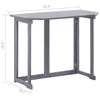 Outdoor Folding Balcony Table | Rectangular 35’’ | Gray Acacia Wood BM326459