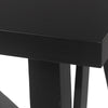 Dining Table 71’’ Rectangular Farmhouse Top Matte Black Rubberwood BM326463