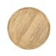 Coffee Table 32’’ Round Traylike Top Black Natural Brown Mango Wood BM326472