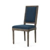 Dining Side Chair Set of 2 Traditional Style Navy Blue Polyester BM326481