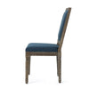 Dining Side Chair Set of 2 Traditional Style Navy Blue Polyester BM326481