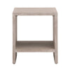 Gia Side End Table Gray Solid Acacia Wood 1 Shelf Square 20’’ Top BM326487