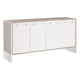 Sofi Media Sideboard Cabinet, White Shagreen Gray Acacia Wood, 67x19