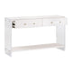 Sofi Console Table White Shagreen Brushed Brass 2 Drawers 52’’ BM326494