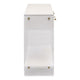 Sofi Console Table White Shagreen Brushed Brass 2 Drawers 52’’ BM326494
