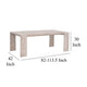 Dining Table Gray Acacia Wood Rectangular Extendable 82-114’’ Top BM326495