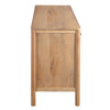 Geti 84 Inch Wide Dresser, 9 Spacious Drawers, Handcrafted Natural Oak White Mango Wood