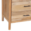Geti 84 Inch Wide Dresser, 9 Spacious Drawers, Handcrafted Natural Oak White Mango Wood