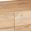 Geti 84 Inch Wide Dresser, 9 Spacious Drawers, Handcrafted Natural Oak White Mango Wood