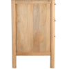 Geti 66 Inch Wide Dresser, 6 Drawers, Handcrafted Natural Oak White Mango Wood