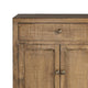 Lia Small Accent Cabinet 2 Door Drawer Antique Style Natural Wood BM326522