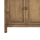 Lia Small Accent Cabinet 2 Door Drawer Antique Style Natural Wood BM326522