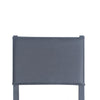 Dining Chair Set of 2 Black Fabric Open Back Matte Black Ash Wood BM326532