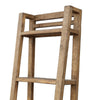 Bookcase 5 Tier Shelves Rustic Natural Brown Wood Ladder Style 72’’ BM326545
