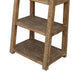 Bookcase, 5 Tier Shelves, Rustic Natural Brown Wood, Ladder Style, 72"