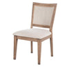 Mary Dining Side Chair Set of 2 White Classic Natural Elm Wood BM326562