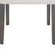 Liom Dining Side Chair Set of 2 Ash Gray Fabric Blackwash Frame BM326563
