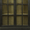Geny Library Bookcase Cabinet 2 Glass Door 3 Shelves 59’’ Black BM326565