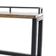 Fyan Counter Table w Rails Black Iron Base 71 Inch Rectangular Top BM326572
