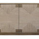 Augy Accent Cabinet Console 4 Doors Gray and Brown Pine Wood 77’’ BM326584