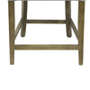 Cly Counter Stool Chair Soft Light Gray Fabric Graywash Solid Wood BM326593