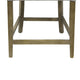 Cly Counter Stool Chair Soft Light Gray Fabric Graywash Solid Wood BM326593
