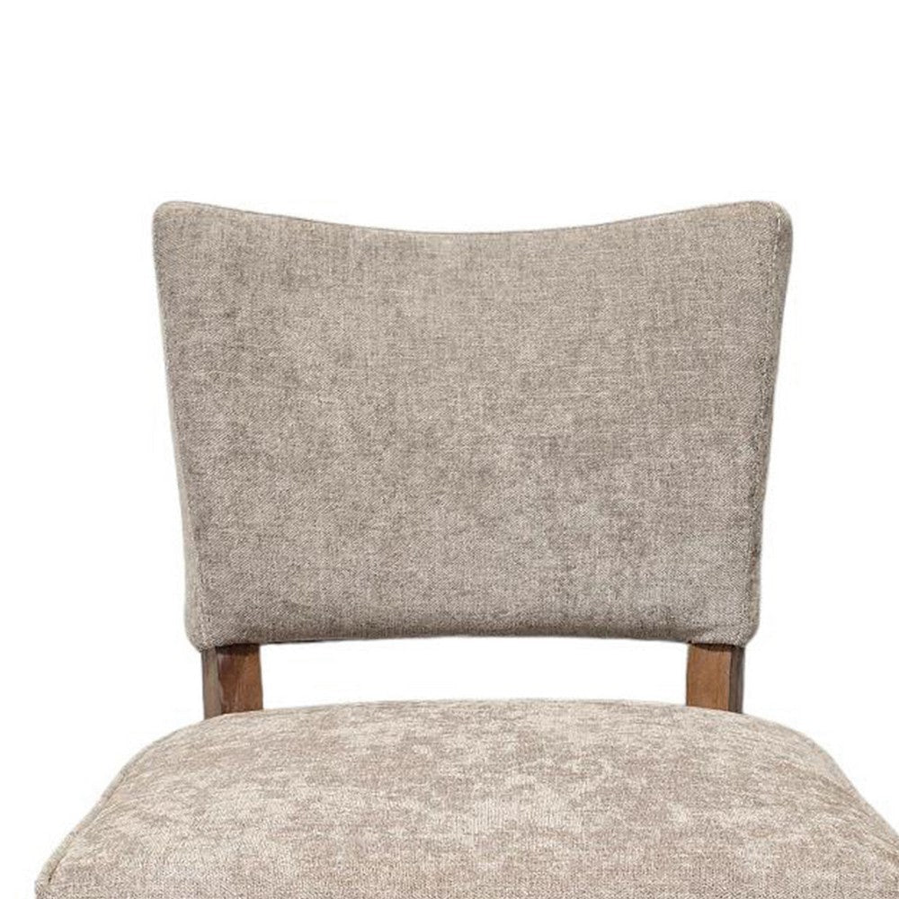 Rea Dining Side Chair Set of 2 Taupe Graywash Oak Wood 21’’ BM326596