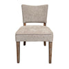 Rea Dining Side Chair, Set of 2, Taupe, Graywash Oak Wood, 21"
