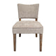 Rea Dining Side Chair, Set of 2, Taupe, Graywash Oak Wood, 21"