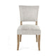 Ryna Dining Side Chair 2 Pc Light Gray Upholstery Washed Oak 20’’ BM326599