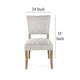 Ryna Dining Side Chair 2 Pc Light Gray Upholstery Washed Oak 20’’ BM326599