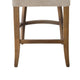 Ryna Counter Stool Chair Light Gray Upholstery Oak Wood 42’’ BM326602