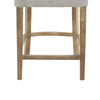 Rea Counter Stool Chair Light Gray Upholstery Oak Wood 41’’ BM326604