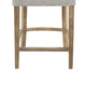 Rea Counter Stool Chair Light Gray Upholstery Oak Wood 41’’ BM326604