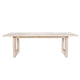 Fini Dining Table 95 Inch Rectangular Wood Top Sled Base Whitewash BM326612