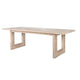 Fini Dining Table, 95 Inch Rectangular Wood Top, Sled Base, Whitewash