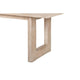 Fini Dining Table 95 Inch Rectangular Wood Top Sled Base Whitewash BM326612