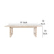 Fini Dining Table 95 Inch Rectangular Wood Top Sled Base Whitewash BM326612