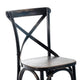 Puri Dining Side Chair Set of 2 | X Shaped Backrest | Reclaimed Black BM326623