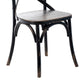 Puri Dining Side Chair Set of 2 | X Shaped Backrest | Reclaimed Black BM326623