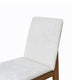 Kuro Dining Side Chair Set of 2 Tapered Legs Reclaimed Wood White BM326625
