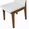 Kuro Dining Side Chair Set of 2 Tapered Legs Reclaimed Wood White BM326625