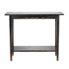 Duro Sofa Console Table with Open Shelf Reclaimed Wood Antique Black BM326626