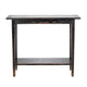 Duro Sofa Console Table with Open Shelf Reclaimed Wood Antique Black BM326626