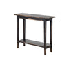 Duro Sofa Console Table with Open Shelf Reclaimed Wood Antique Black BM326626