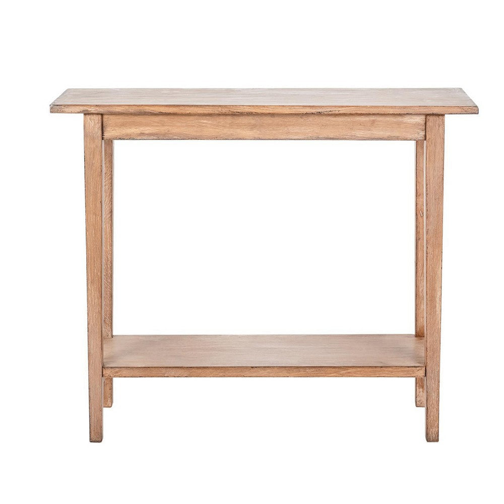 Duro Sofa Console Table with Open Shelf Reclaimed Wood Antique Brown BM326627